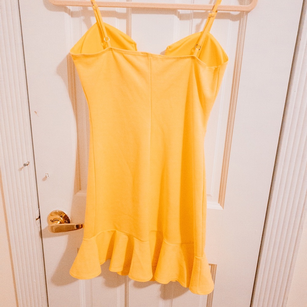 Yellow Mini  Bombshell Dress